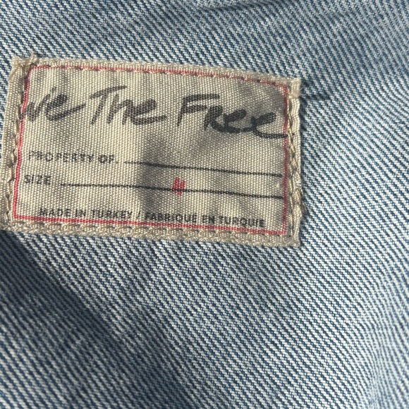 We the Free Free People After Hours Denim Jacket Medium - Picture 6 of 11